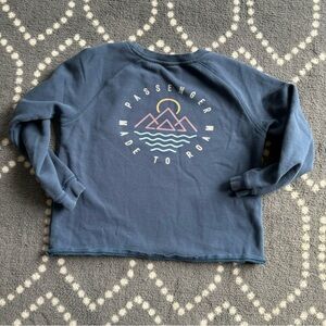Passenger - Made to Roam Blue Crewneck Sweatshirt - LARGE